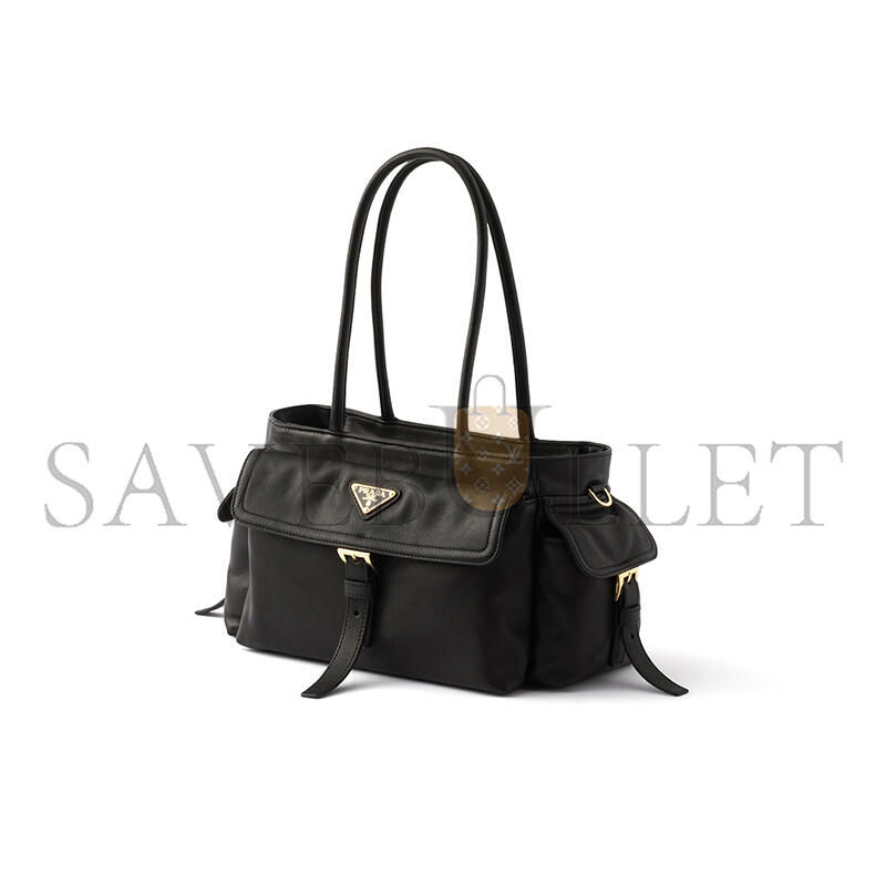 PRADA EXPLORE MEDIUM NAPPA LEATHER TOTE BAG 1BG596 (31*17*11cm)